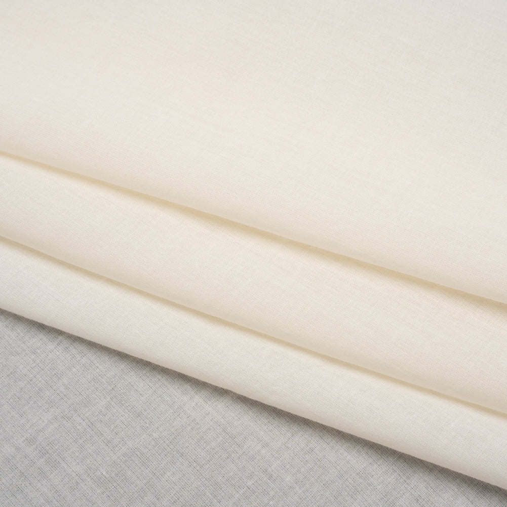 Cotton Voile Lining - Pearl White - Famous Australian Designer Deadstock
