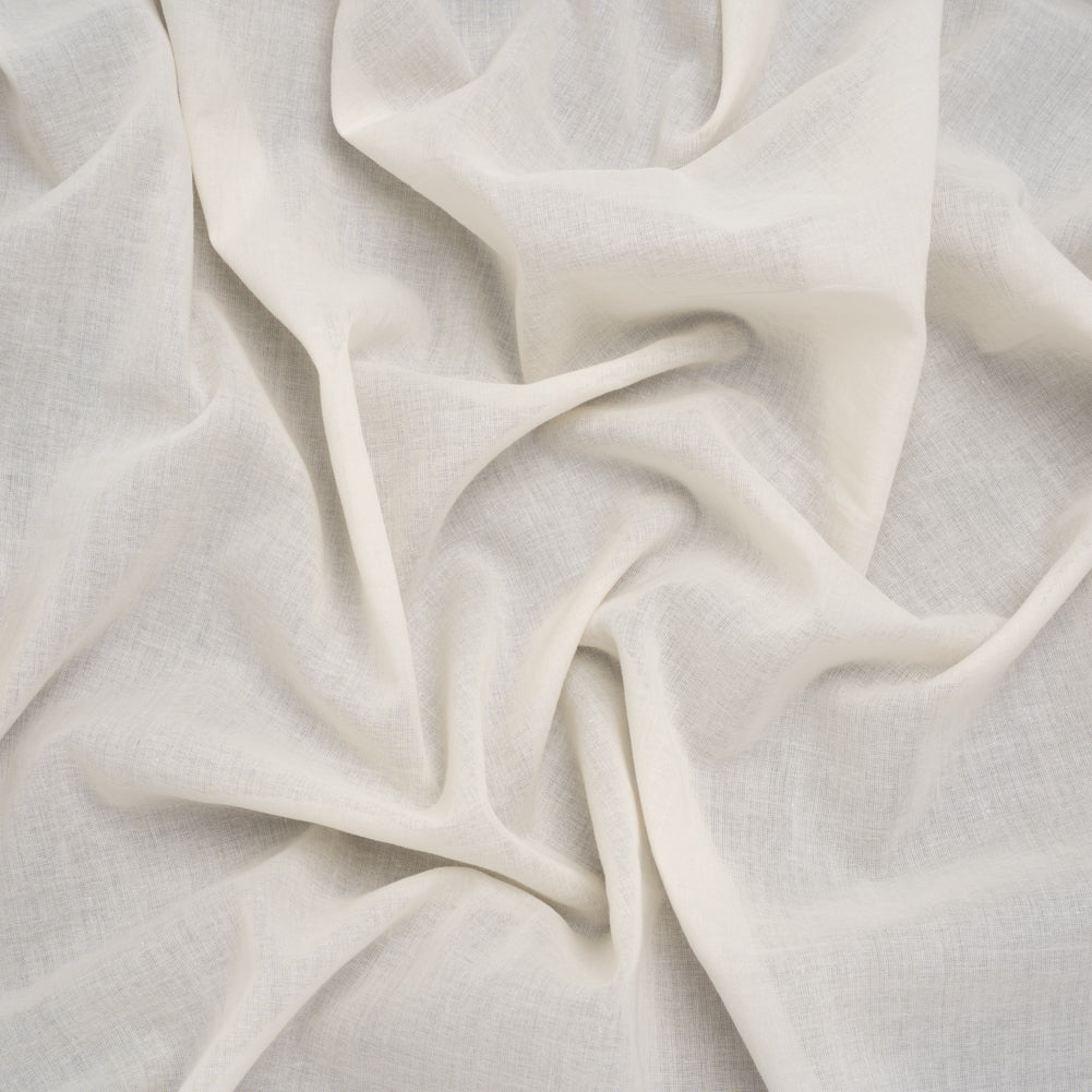 Cotton Voile Lining - Pearl White - Famous Australian Designer Deadstock