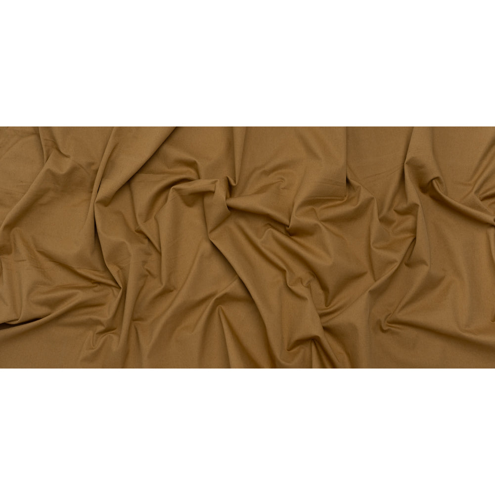 Slubbed Cotton Twill Made in Japan - Olive Brown - Famous Australian Designer Deadstock