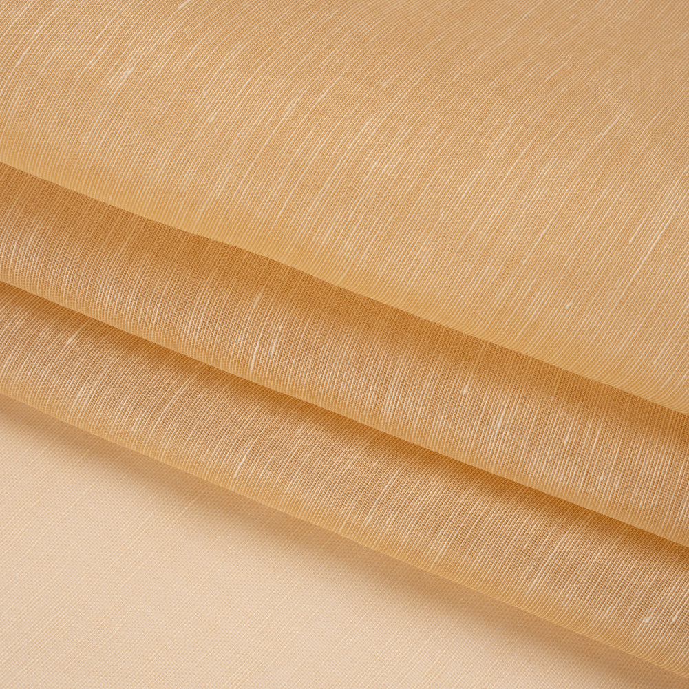 Linen and Silk Organza - Sandy Beige - Famous Australian Designer Deadstock