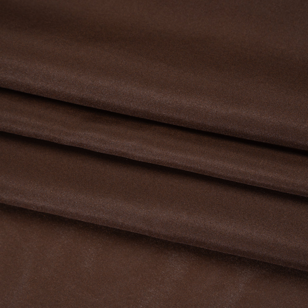 China Silk/Habotai - Brown - Famous Australian Designer Deadstock