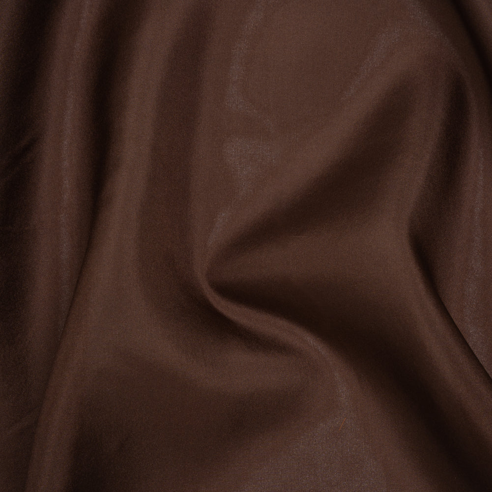 China Silk/Habotai - Brown - Famous Australian Designer Deadstock