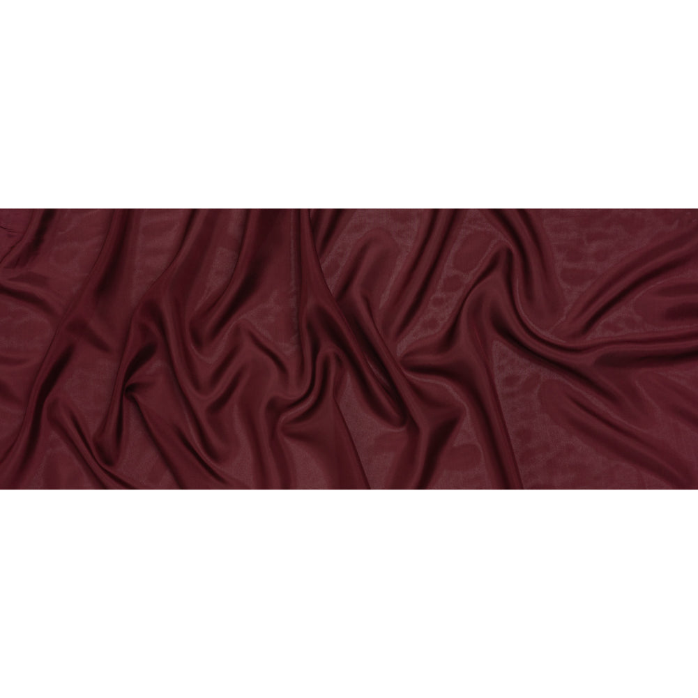 China Silk/Habotai - Wine Red - Famous Australian Designer Deadstock
