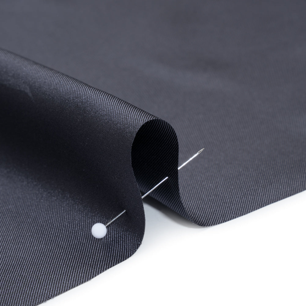 Silk Twill - Gray Navy - Famous Australian Designer Deadstock