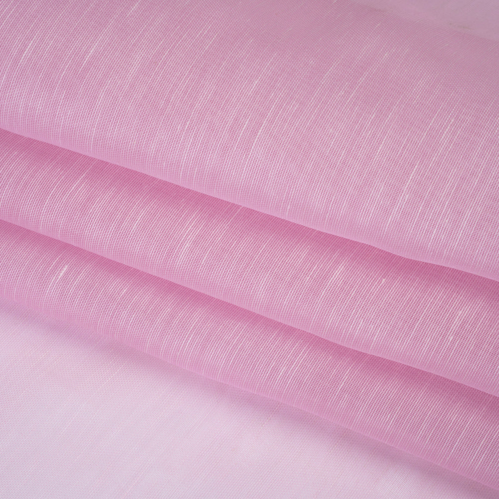 Linen and Silk Scrim - Orchid Pink - Famous Australian Designer Deadstock