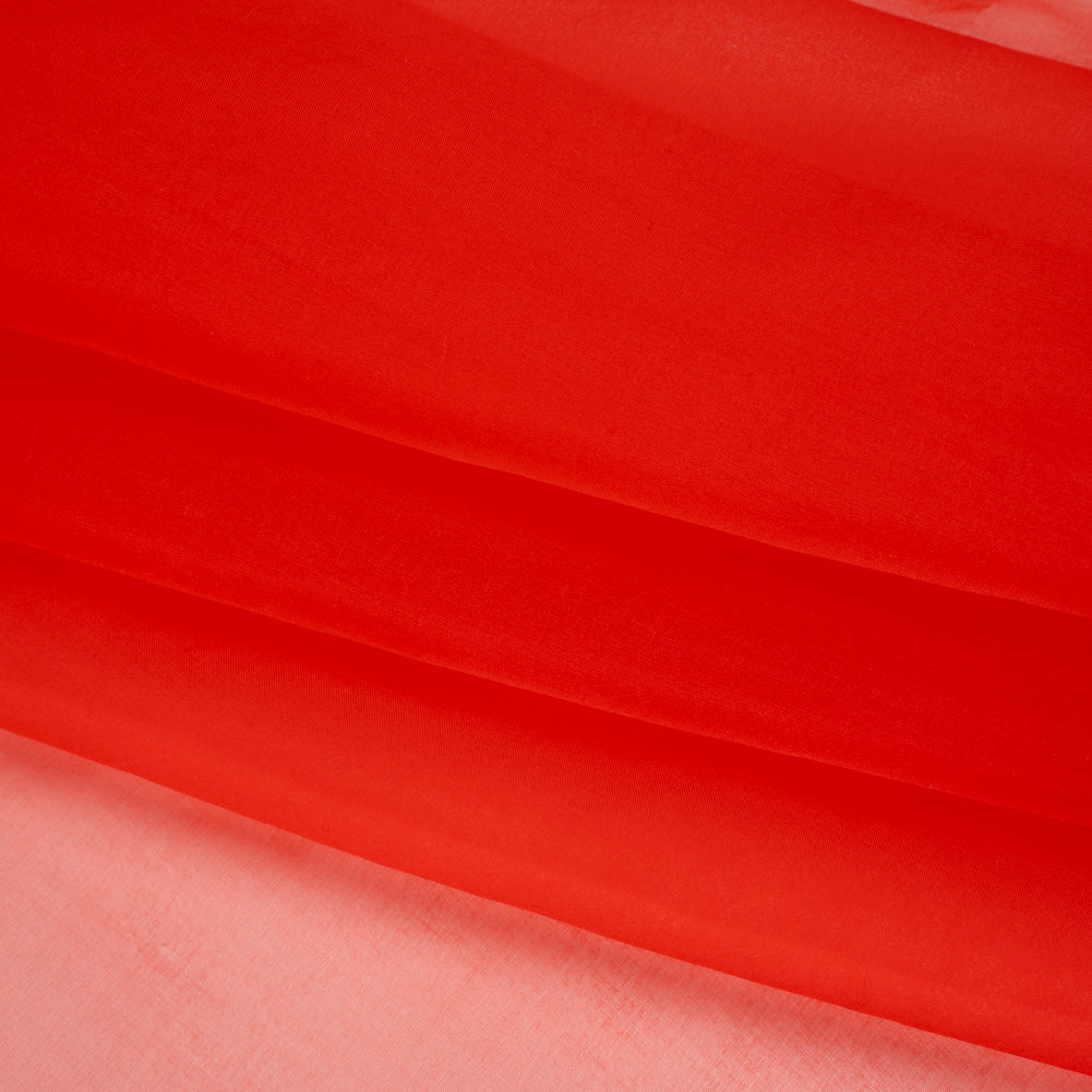 Silk Organza - Tomato Red - Famous Australian Designer Deadstock