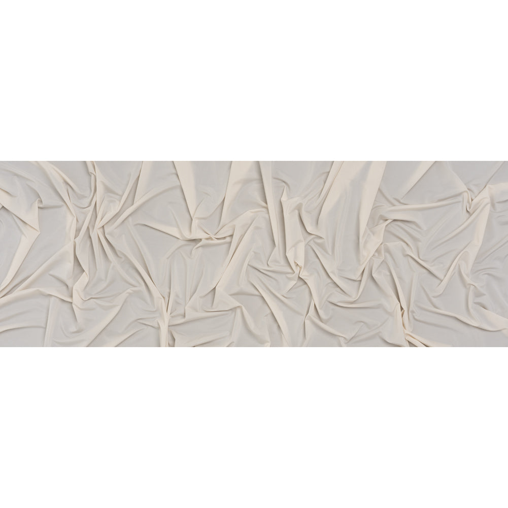 Stretch Polyester Jersey - Bleached Sand - Famous Australian Designer Deadstock