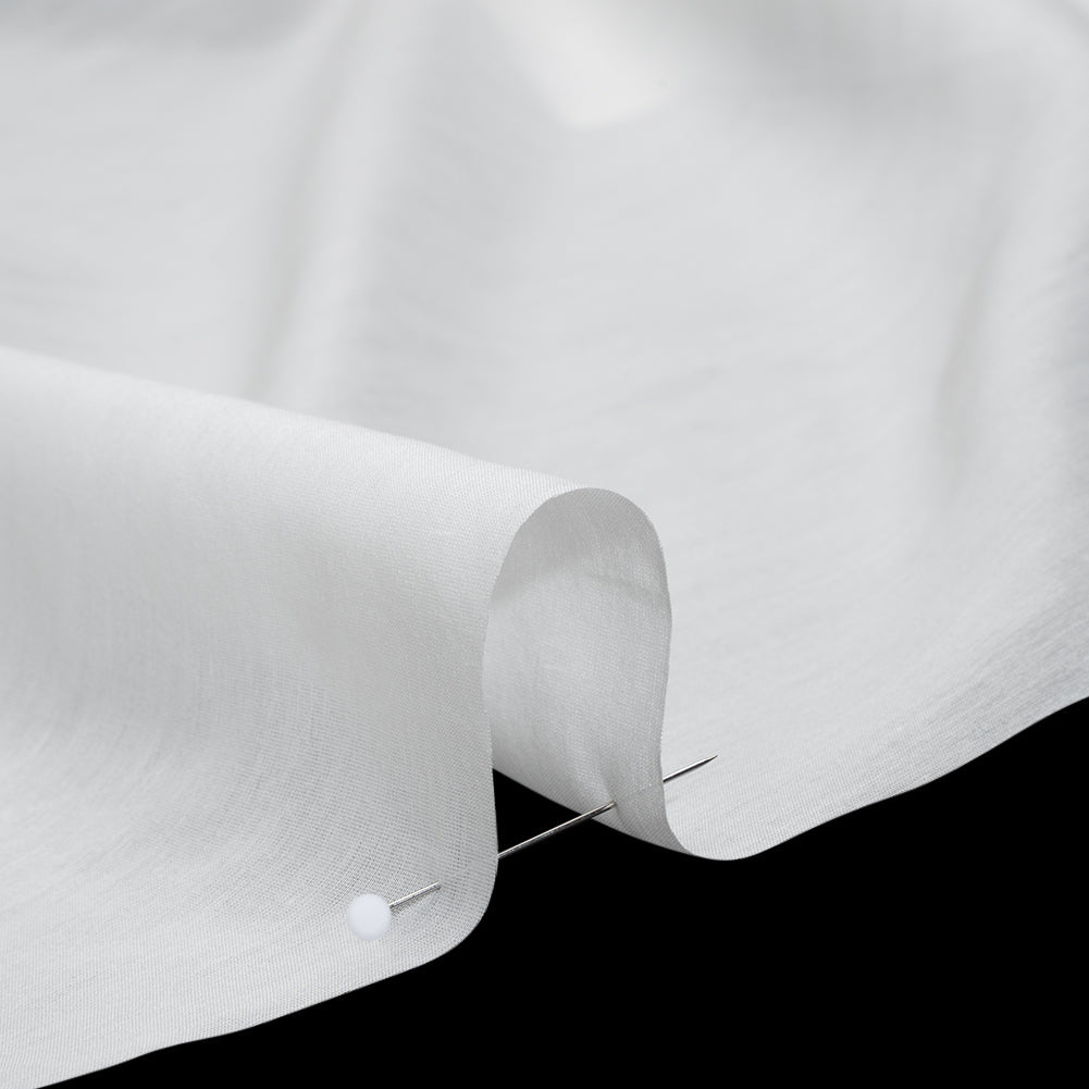 Silk and Cotton Voile - Ivory - Famous Australian Designer Deadstock