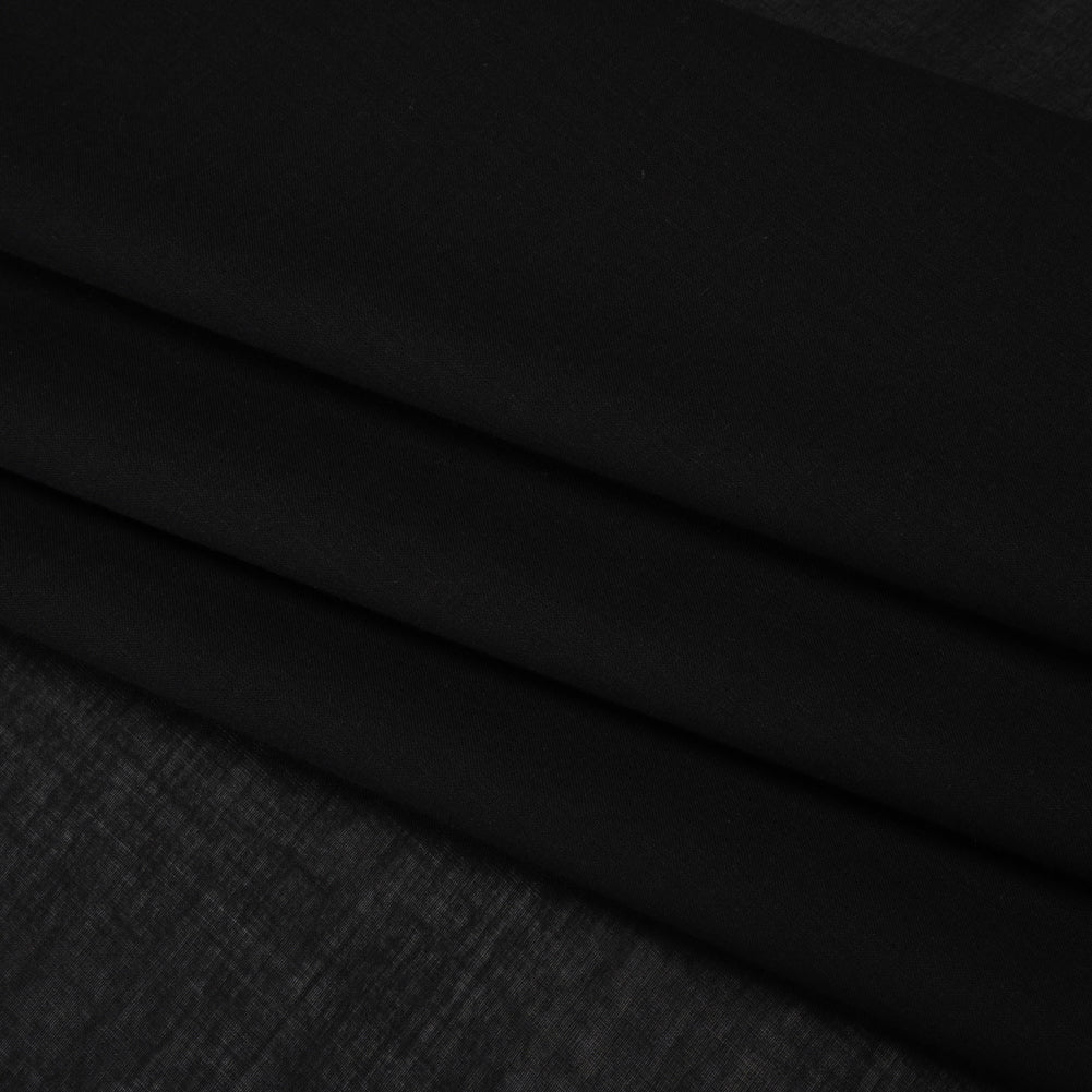 Cotton Voile Lining - Black - Famous Australian Designer Deadstock