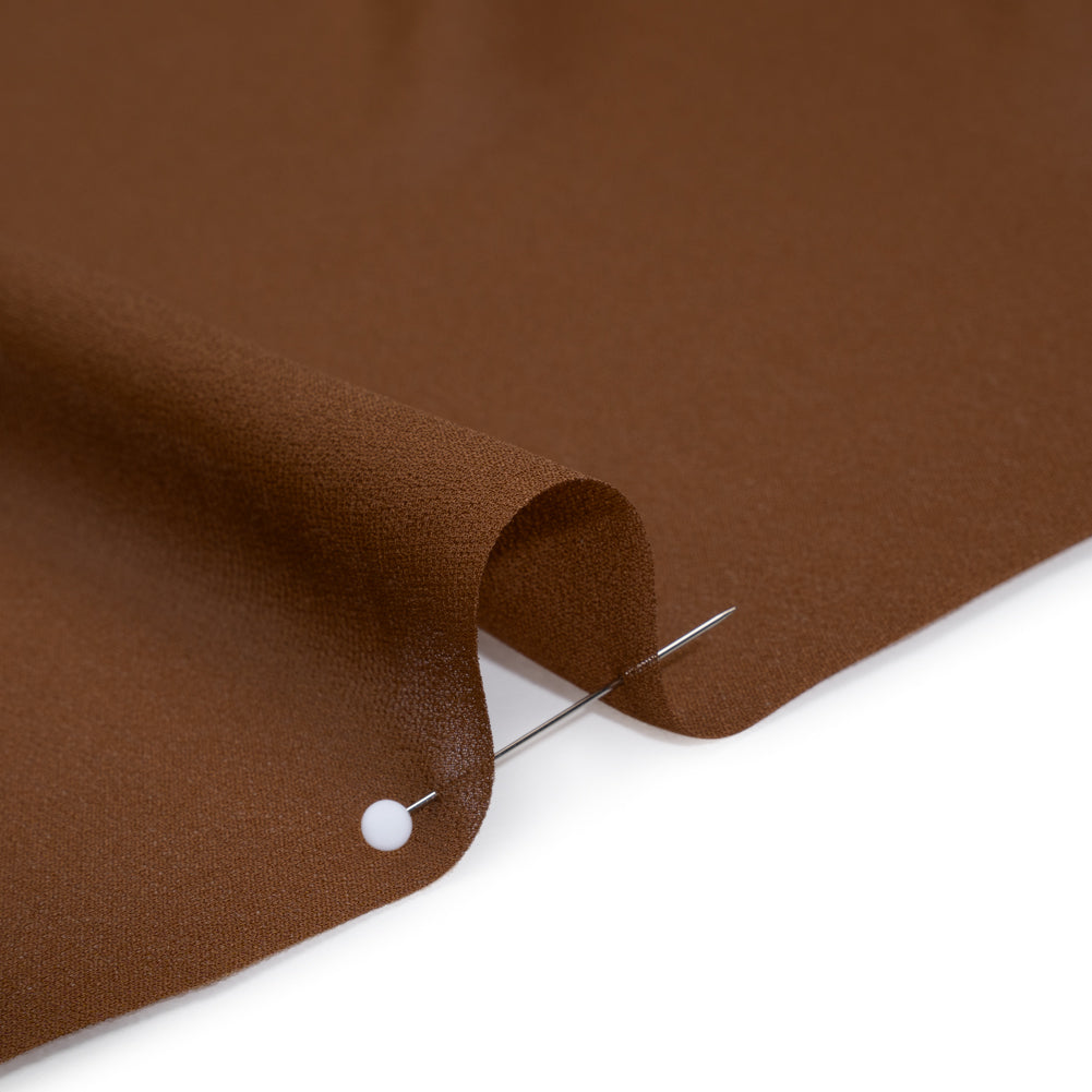 Viscose Georgette - Brown - Famous Australian Designer Deadstock
