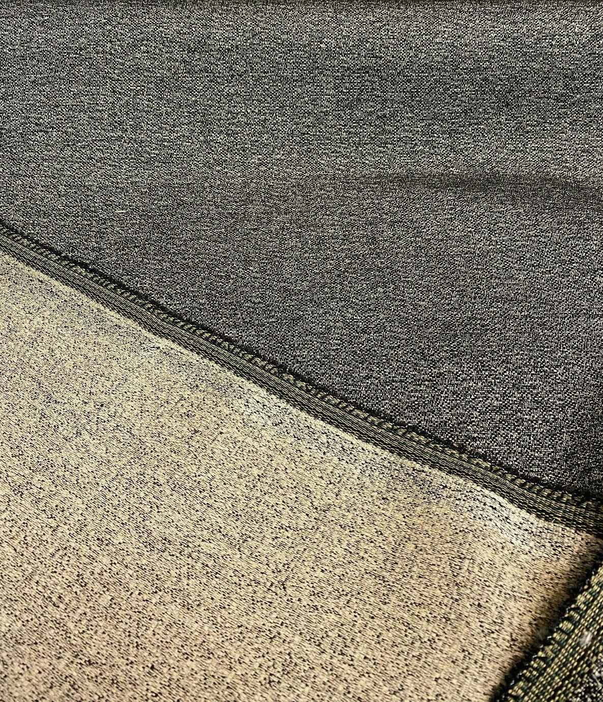 Robert Allen Jacquard Mystic Ebony Black Polyester Fabric - Ebony With Light Gold Design, 58" Width (1 Yard)