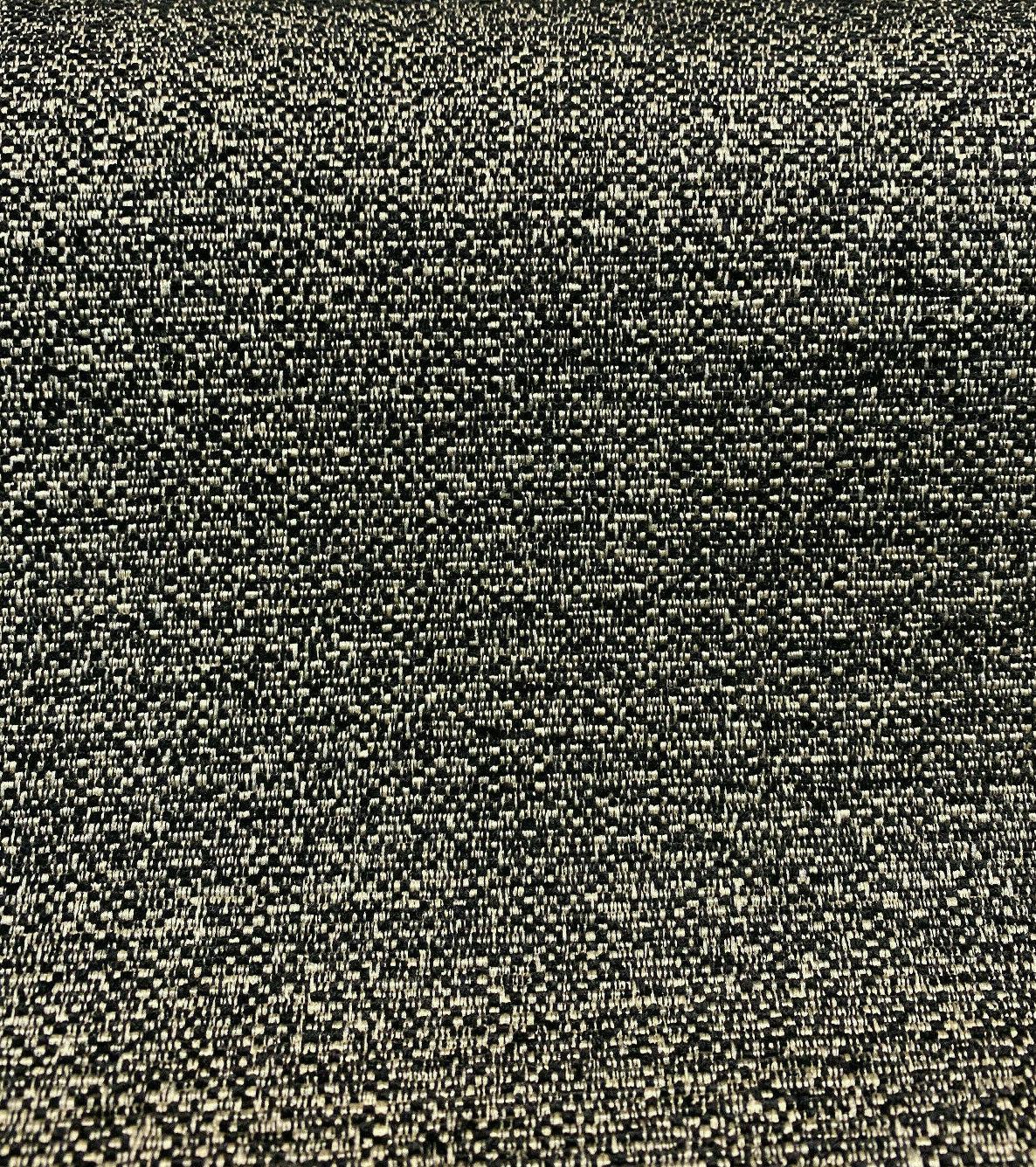 Robert Allen Jacquard Mystic Ebony Black Polyester Fabric - Ebony With Light Gold Design, 58" Width (1 Yard)