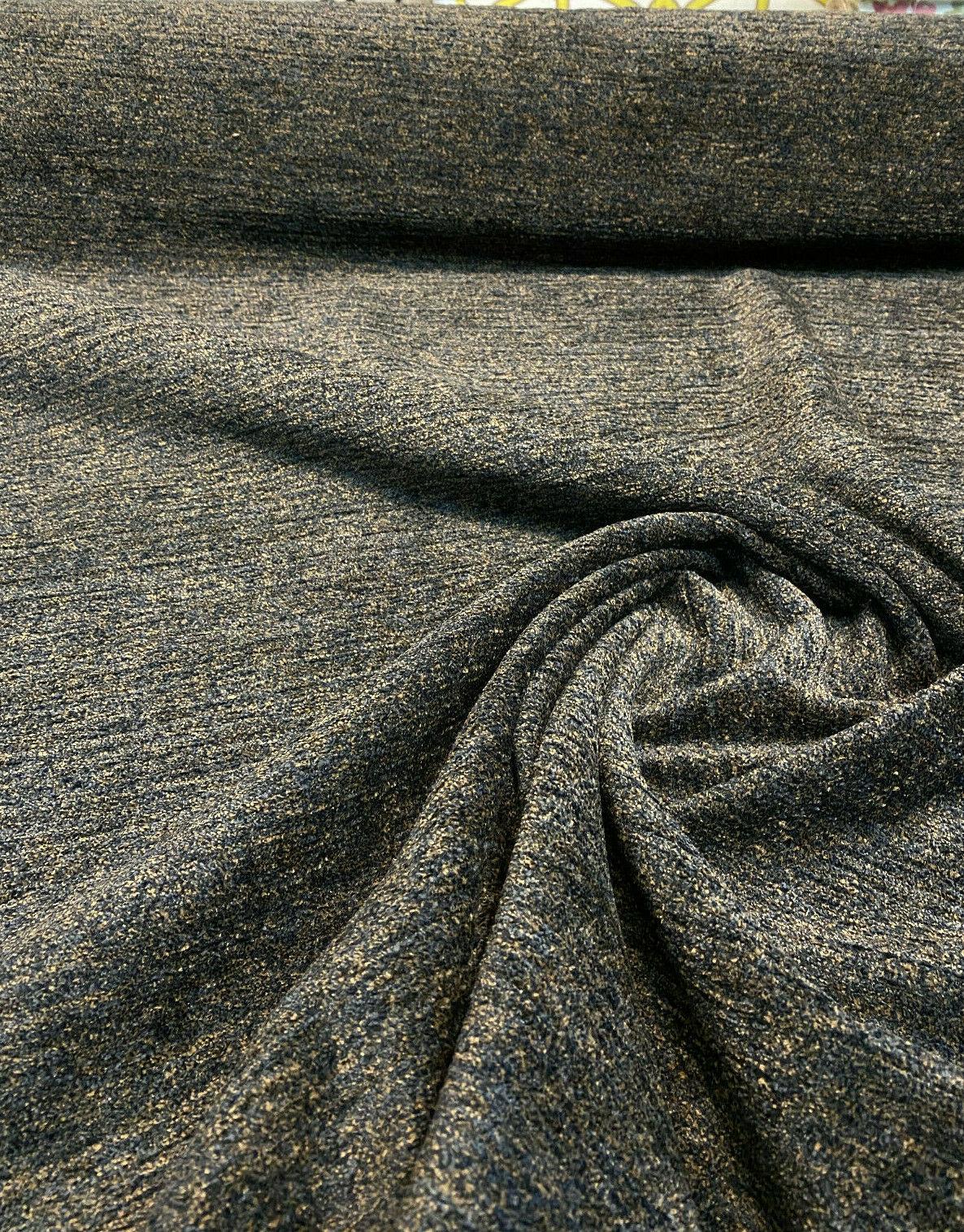 Belgian Chenille Mesmerize Gorilla Brown Upholstery Fabric - Brown Bear Black, 57" Width (1 Yard)