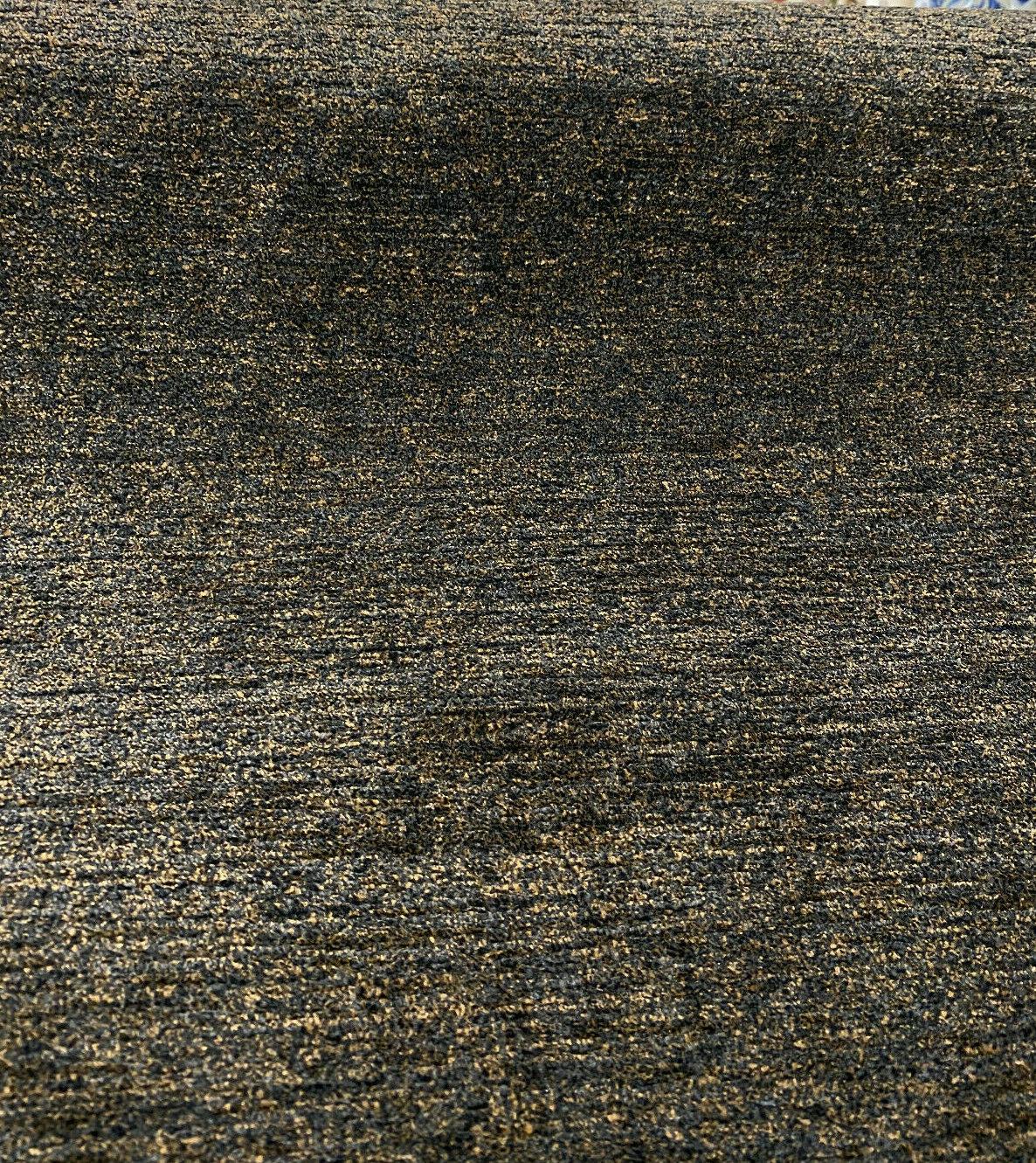 Belgian Chenille Mesmerize Gorilla Brown Upholstery Fabric - Brown Bear Black, 57" Width (1 Yard)