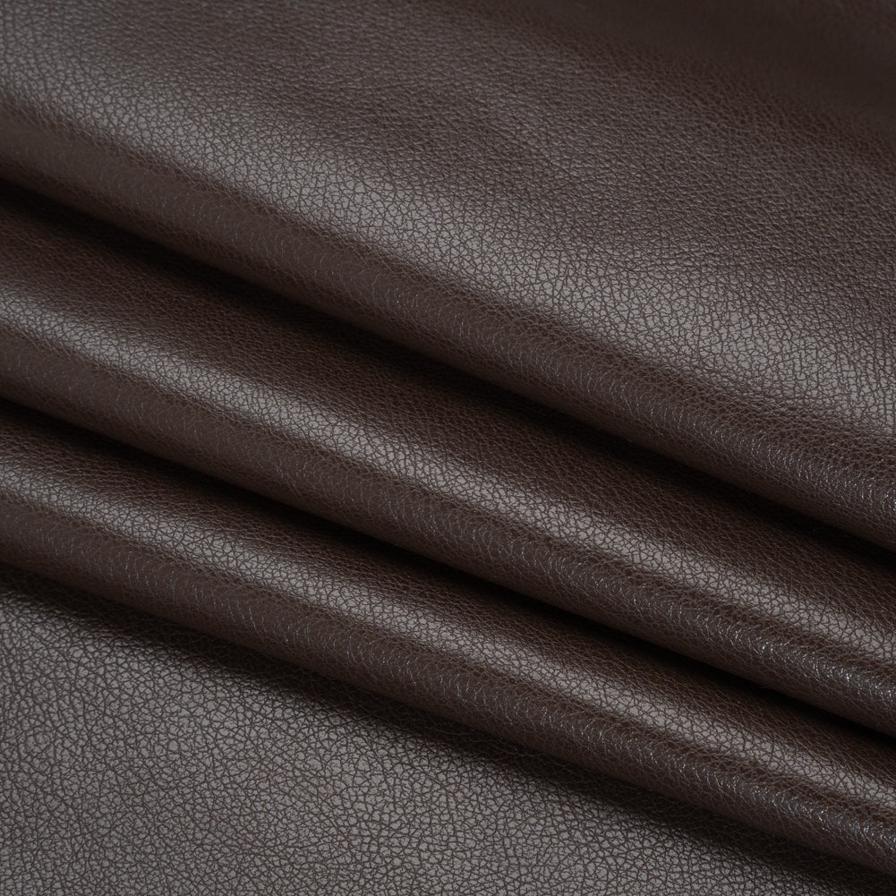 Buttery Faux Leather with Brushed Suede-like Backing - Chocolate - Veronica Collection
