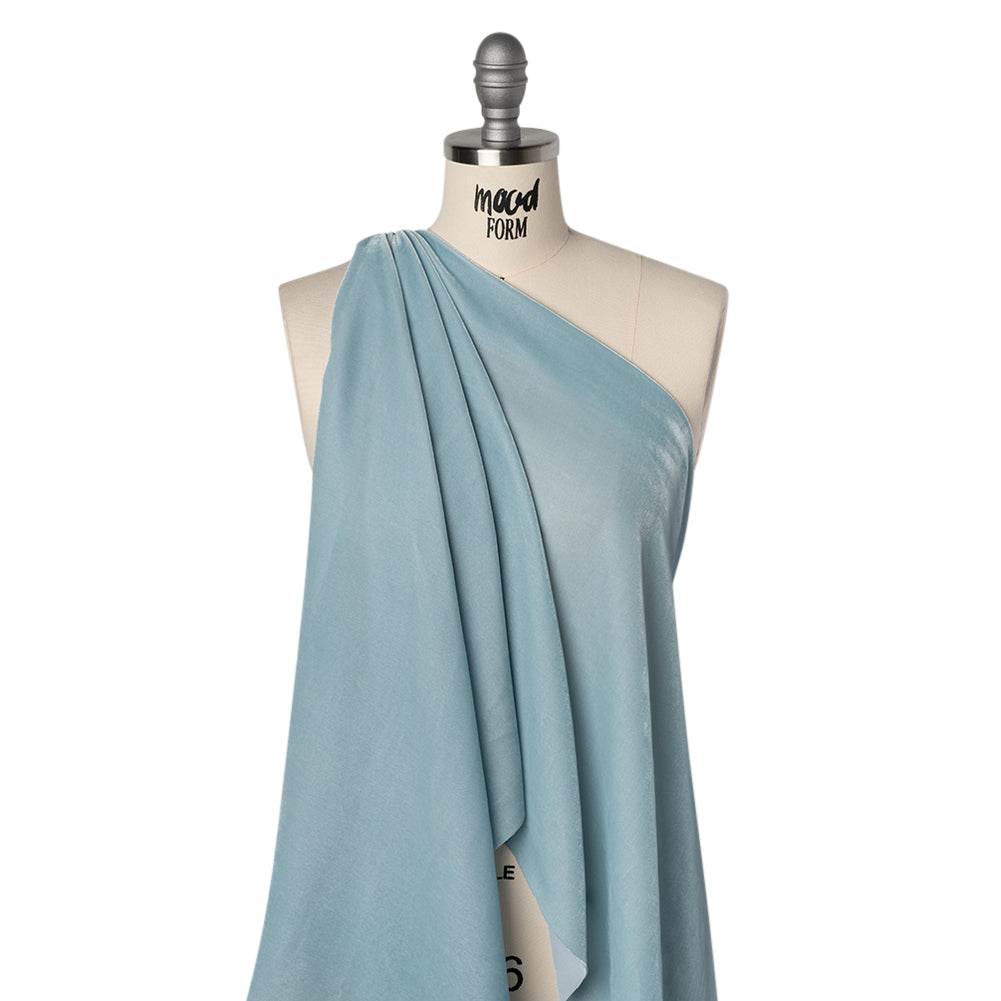 Rayon-Silk Velvet - Sky Blue - Cicero Collection