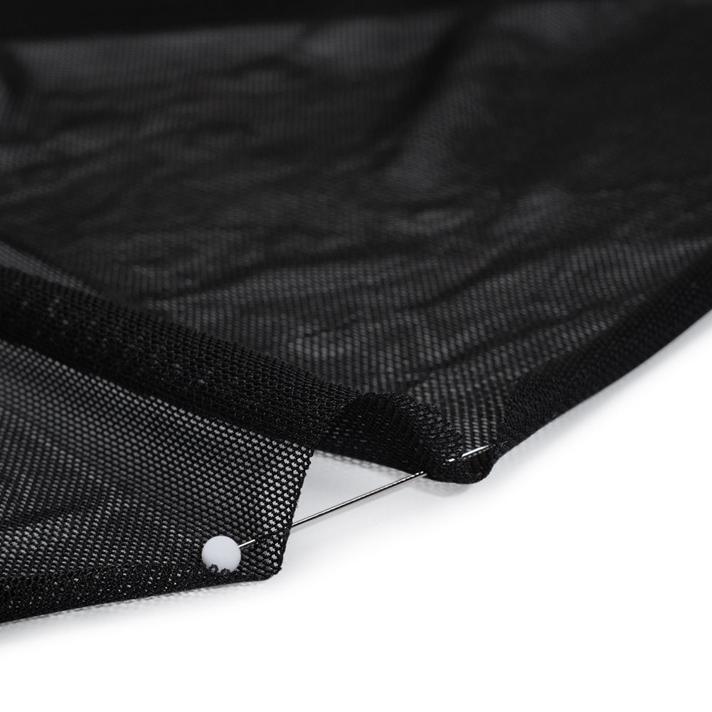 Polyester Stretch Mesh - Black - Designer Deadstock