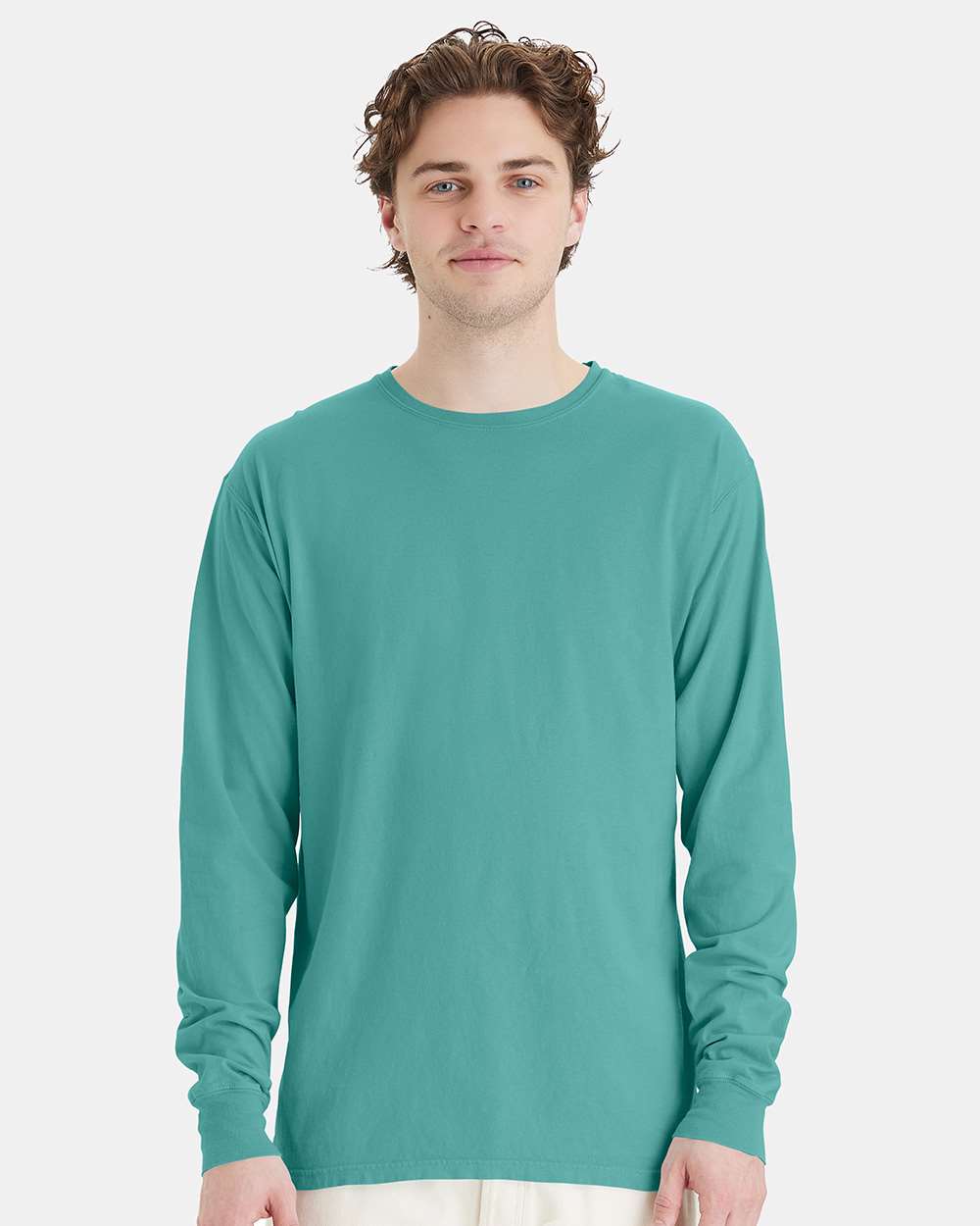 ComfortWash® Garment Dyed Crewneck Long Sleeve T-Shirt