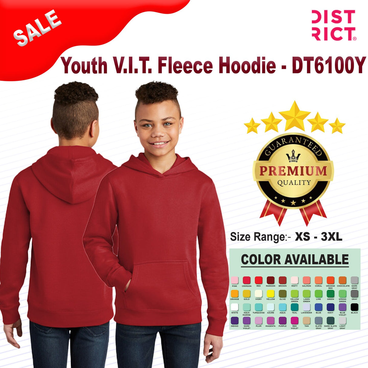 District® Youth V.I.T. Fleece Hoodie