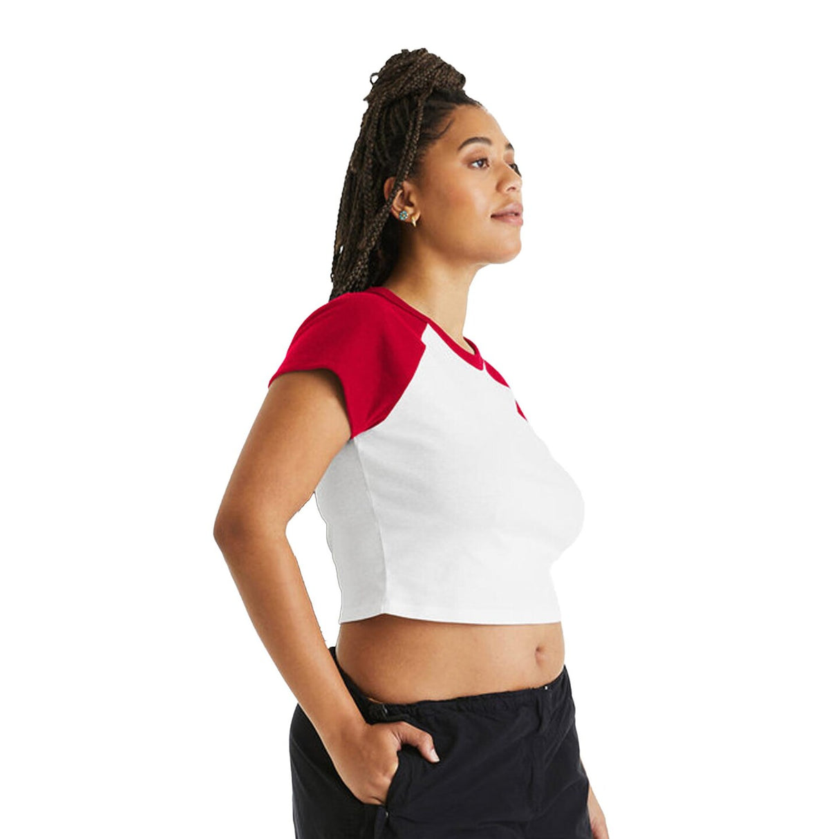 Bella + Canvas® Ladies Micro Ribbed Raglan Baby T Shirt