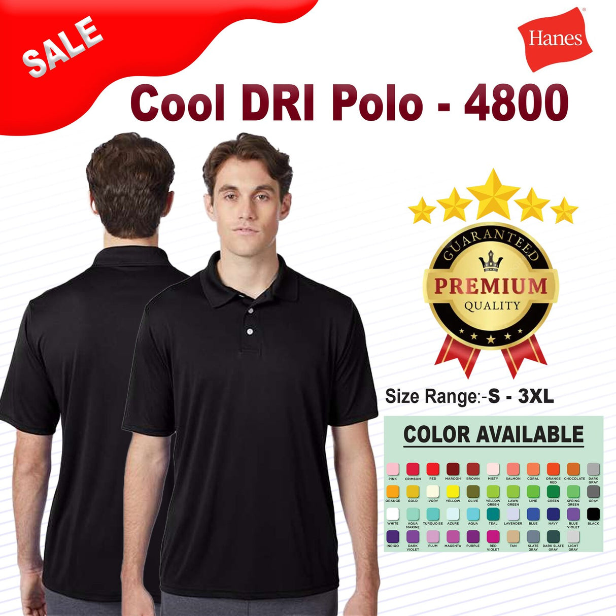 Hanes® Cool DRI Polo
