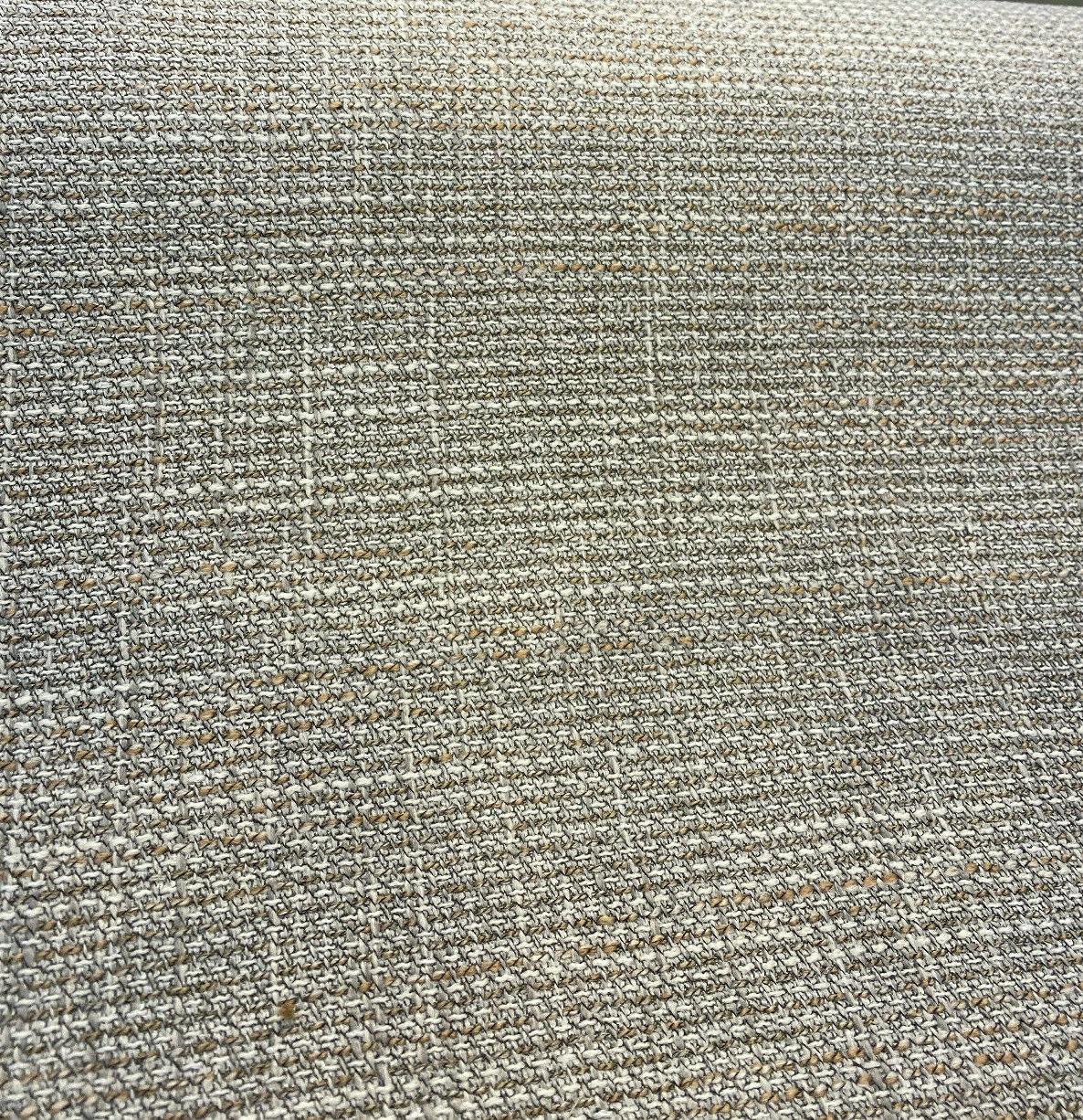 Guntersville Tweed Polyester Fabric - Latte Beige Tweed, 58" Width (1 Yard)