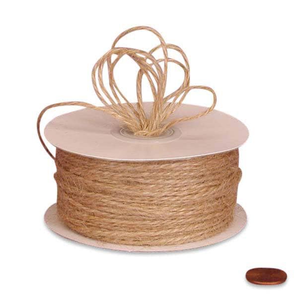 Natural Colored Jute Cord 2 Ply – 1.5mm x 100 Yards (1 Roll)