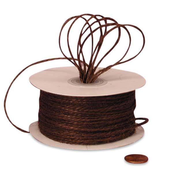 Brown Colored Jute Cord 2 Ply – 1.5mm x 100 Yards (1 Roll)