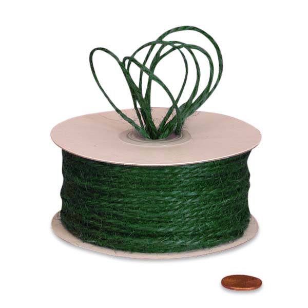 Hunter Green Colored Jute Cord 2 Ply – 1.5mm x 100 Yards (1 Roll)