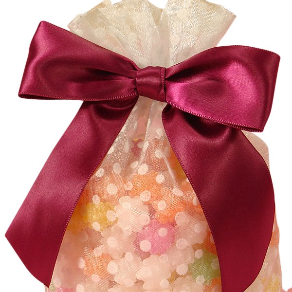 Pre-Tied Satin Bows with Wire Ties – Burgundy, 1 1/2'' x 4 1/2'' (12 per Package)