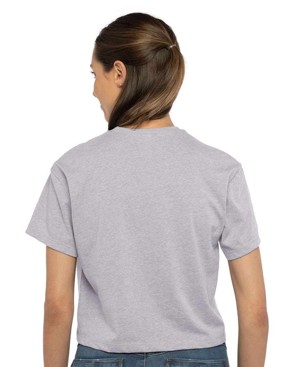 Next Level® Women's Short Sleeve Crewneck Ideal Crop Top - 1580