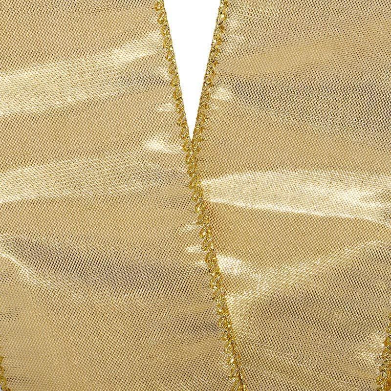 Simply Gold Metallic Wired Ribbon 2 1/2 '' X 10 yd - 1 / ROLL