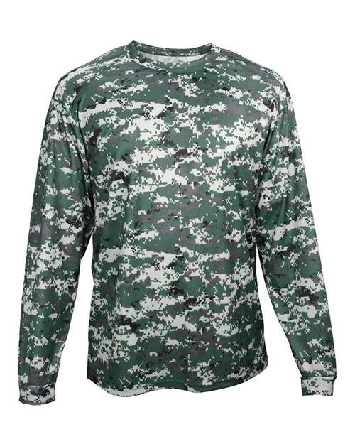 Youth Digital Camo Long Sleeve Performance T-Shirt