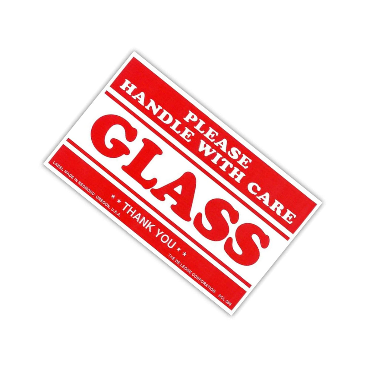 Multi-Purpose 2 1/2 '' x 4" Glass Labels 500 Labels per Roll