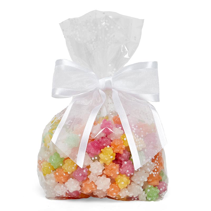 Pre-Tied Arabesque Wire Tie Bow White – 4.5" x 1.5" (12 per Package)