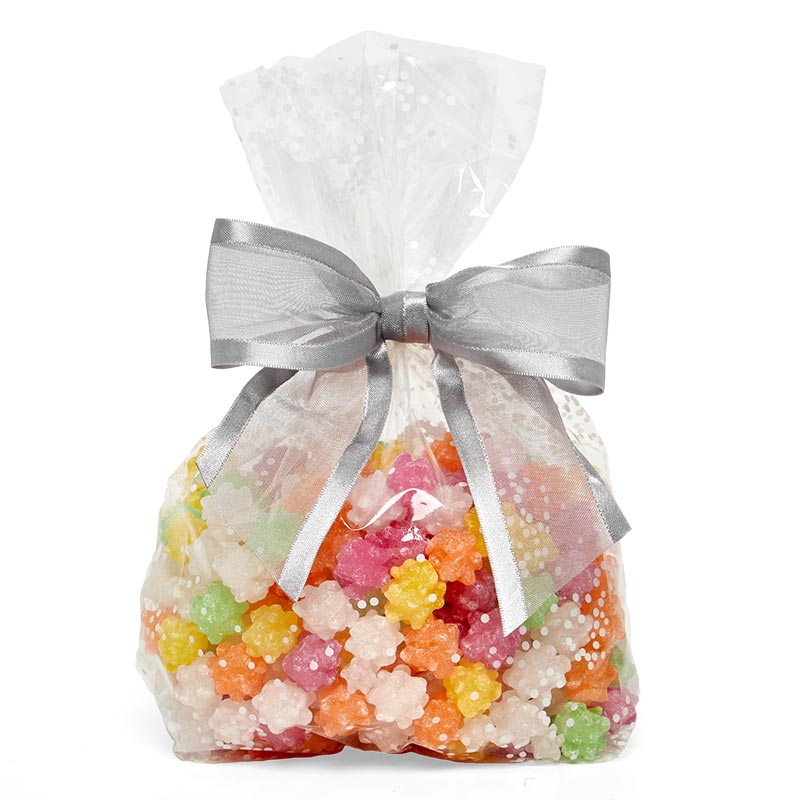 Pre-Tied Arabesque Wire Tie Bow Silver – 4.5" x 1.5" (12 per Package)