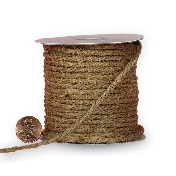 Medium Colored Jute Cord 3 1/2 mm X 25 yd Natural Color 1 / roll