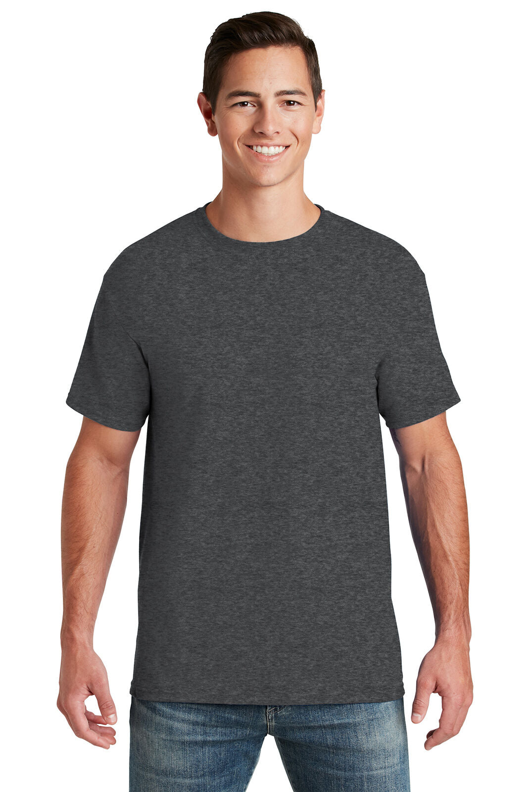 6 Pack: JERZEES® Dri-Power Crewneck Short Sleeve Cotton Polyester T-Shirt