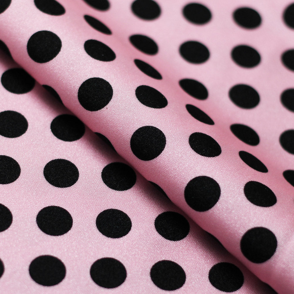 E-Z Dots Nylon Spandex Fabric - Large Polka Dots Print, 58/60" Width (1 Yard)