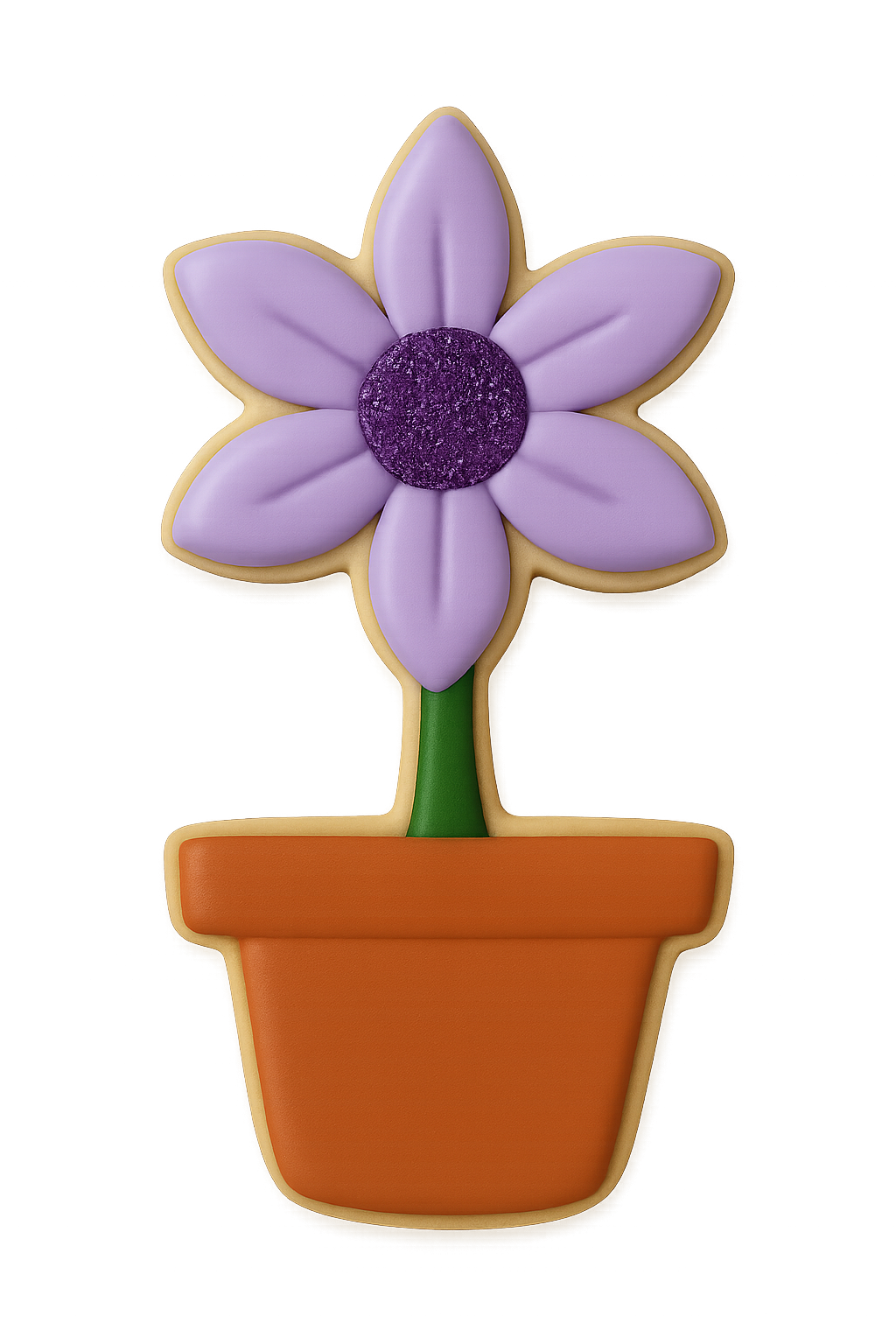 Potted Flower Cookie Cutter 3.75 in B1145