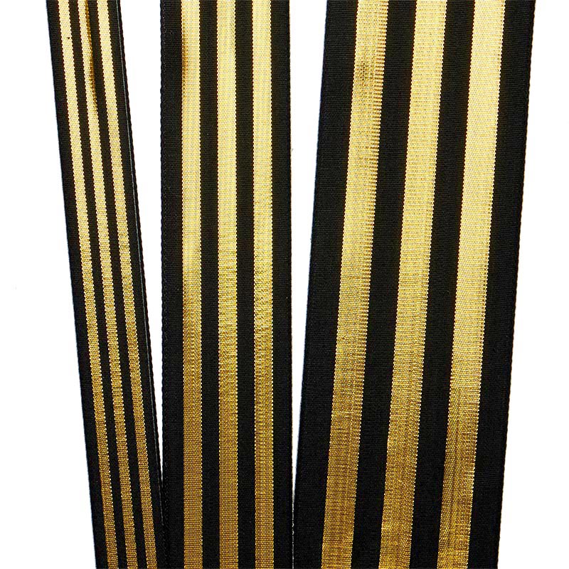 Vertical Striped Metallic Ribbon 1 1/2 '' X 25 yd - 1 / ROLL
