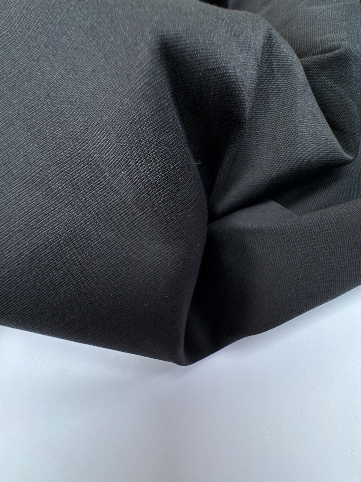 Black Viscose Elastane Woven