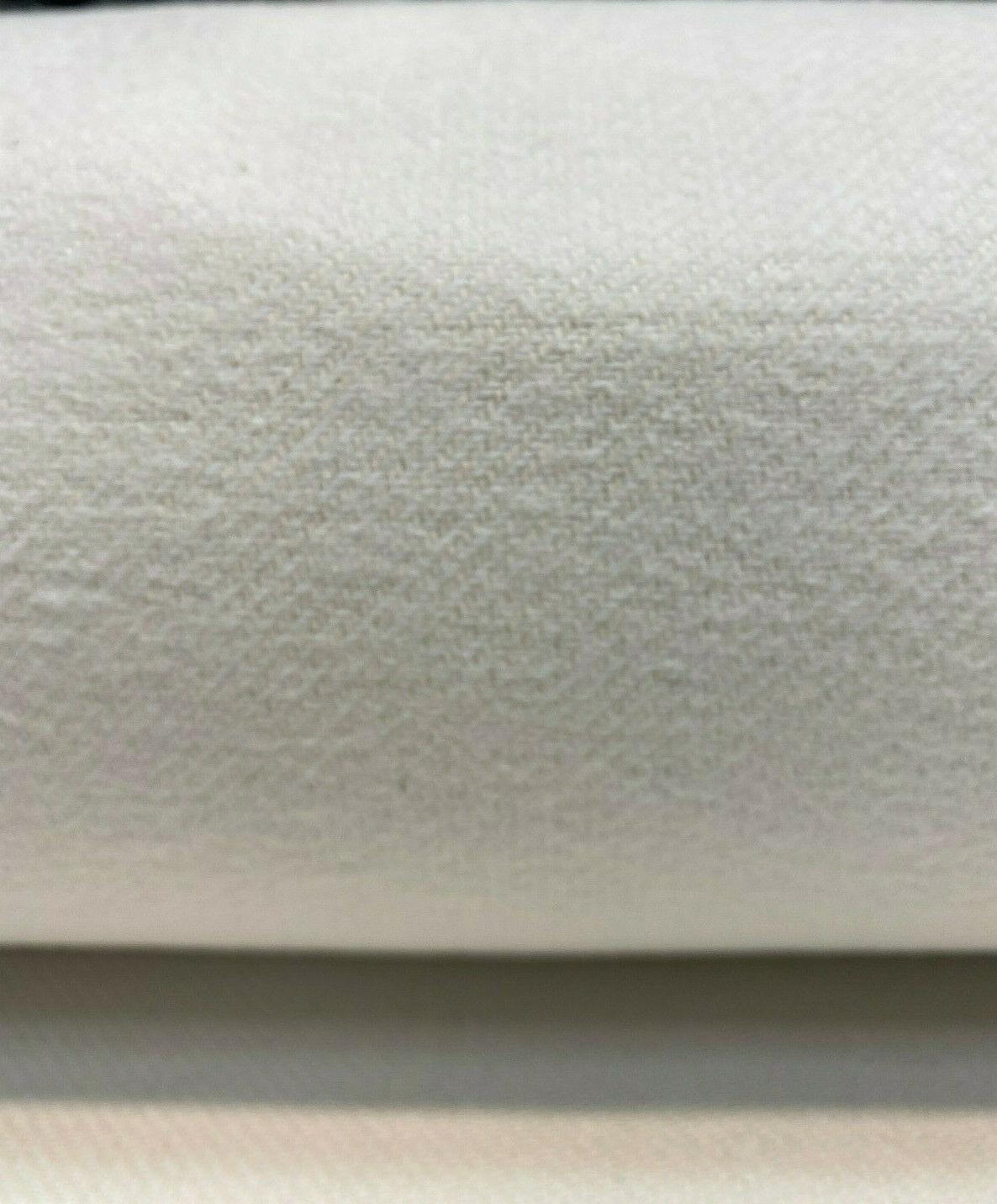 Kashmire Bleach Cotton Polyester Upholstery Fabric - Off White, Soft Hand, 59-60" Width (By The Yard)