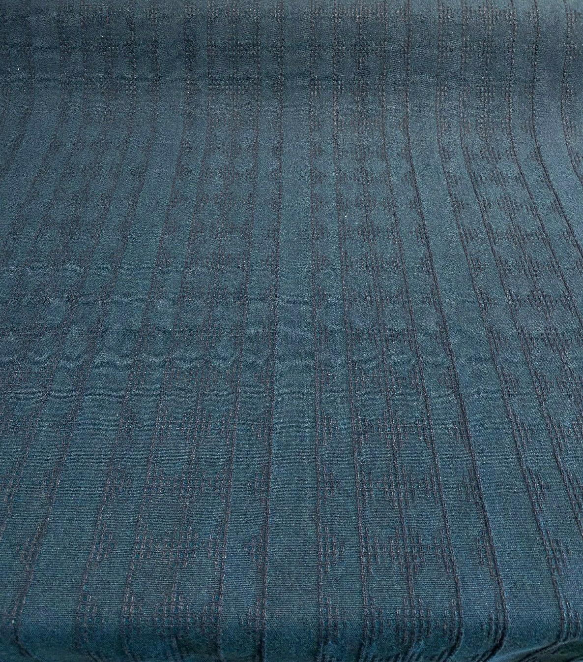 Keystone Vertex Ocean Blue Upholstery Fabric - Blue With Green Background, Woven, 54" Width (1 Yard)