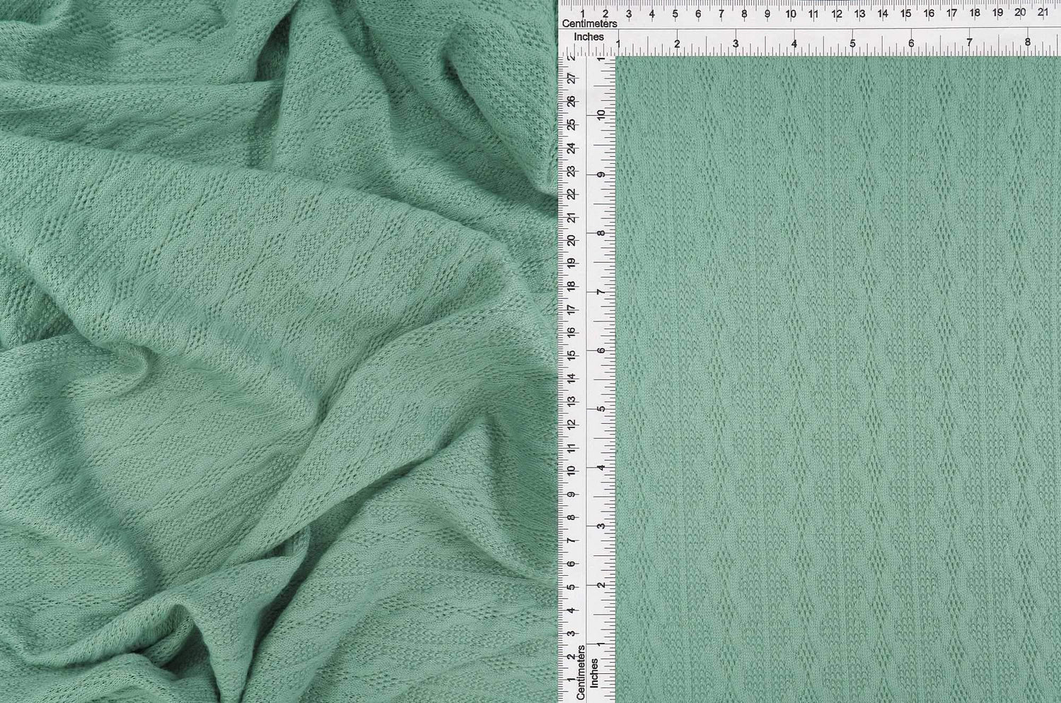 Knit Jacquard Cable Knit Sweater Fabric Stretch Polyester Spandex 58/60 Inches Wide