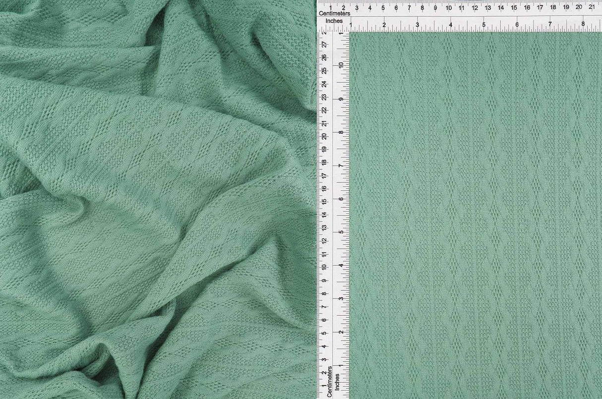 Jacquard Cable Knit Sweater Fabric