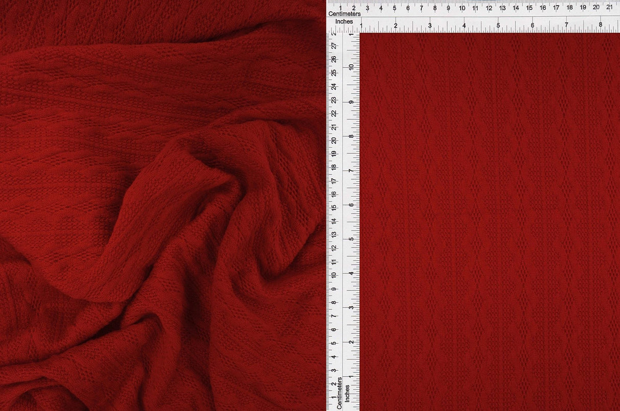 Jacquard Cable Knit Sweater Fabric