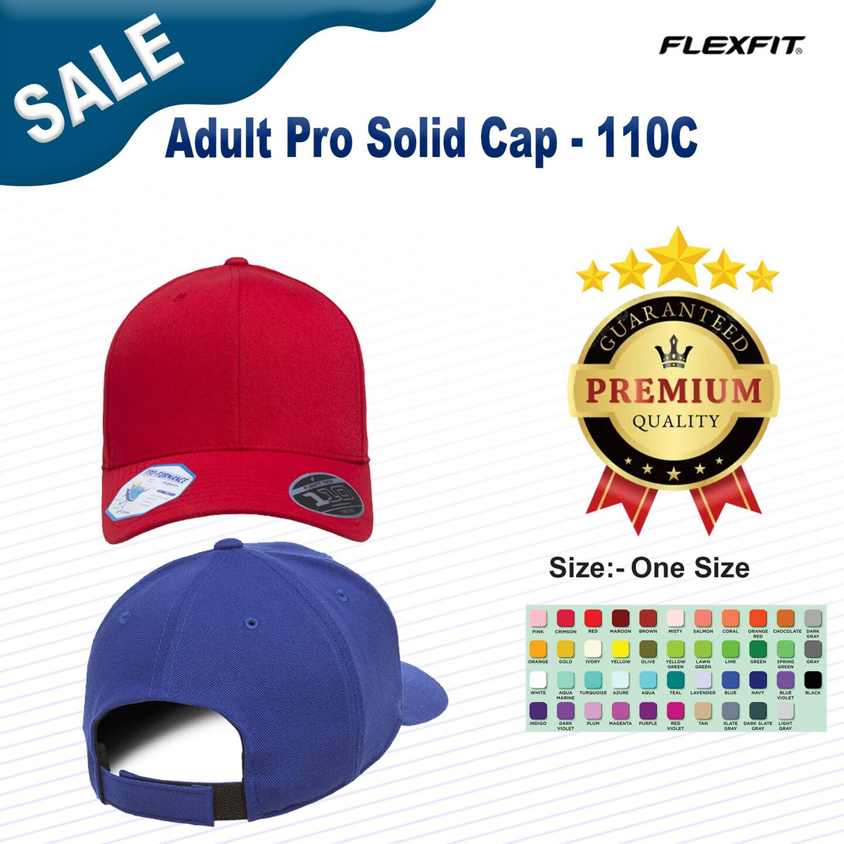 Flexfit® Adult Pro Solid Cap