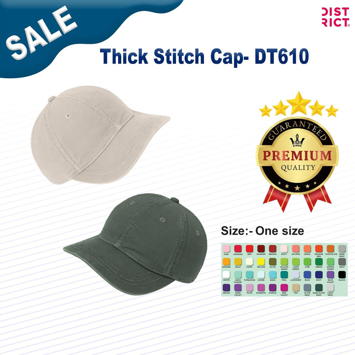 District® Thick Stitch Cap