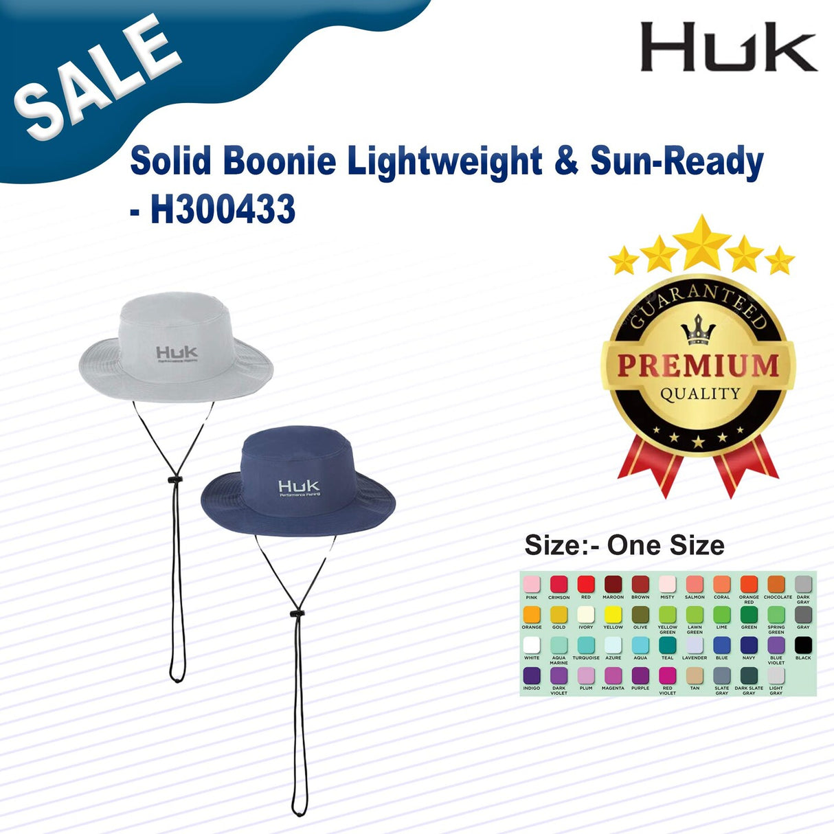 HUK® Solid Boonie Lightweight & Sun-Ready
